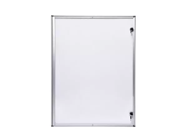 Een Binnenvitrine wand MAULextraslim whiteboard 9xA4 met slot koop je bij NiceSupplies.nl