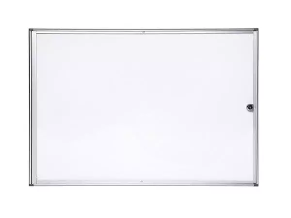 Een Binnenvitrine wand MAULextraslim whiteboard 8xA4 met slot koop je bij Buro De Peuter