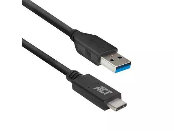 Een Kabel ACT USB A 3.2 naar USB-C 2 meter koop je bij Van Leeuwen Boeken- en kantoorartikelen