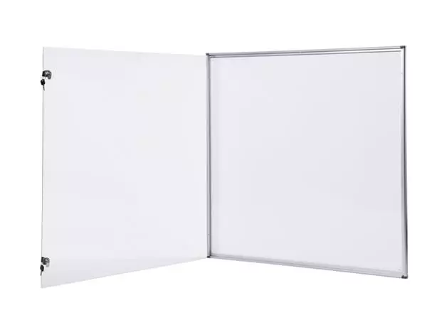 Een Binnenvitrine wand MAULextraslim whiteboard 12xA4 met slot koop je bij L&N Partners voor Partners B.V.