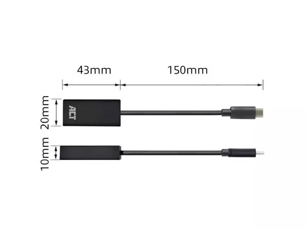 Een Adapter ACT USB-C naar HDMI 30Hz koop je bij L&N Partners voor Partners B.V.