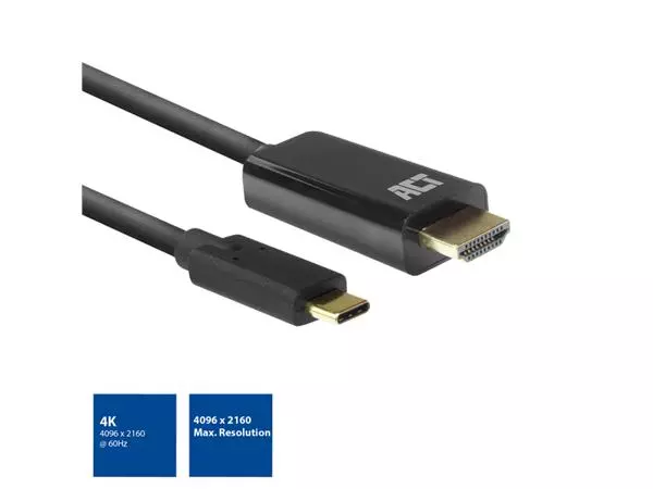 Een Kabel ACT USB-C naar HDMI 60Hz 2 meter koop je bij EconOffice