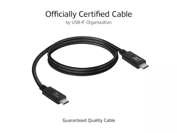 Kabel ACT USB 3.2 USB-C USB-IF gecertificeerd 2 meter