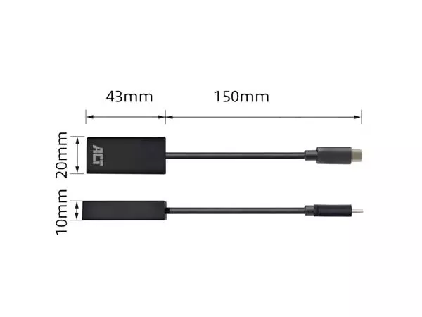 Een Adapter ACT USB-C naar HDMI 60Hz koop je bij Goedkope Kantoorbenodigdheden
