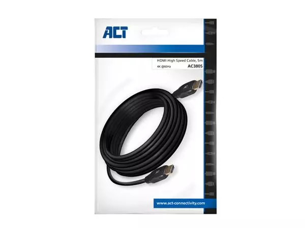 Een Kabel ACT HDMI High Speed type 1.4 5 meter koop je bij NiceSupplies.nl