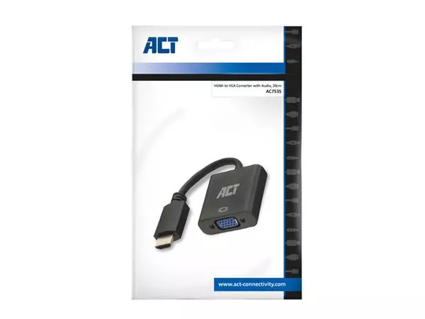 Adapter ACT HDMI naar VGA met audio