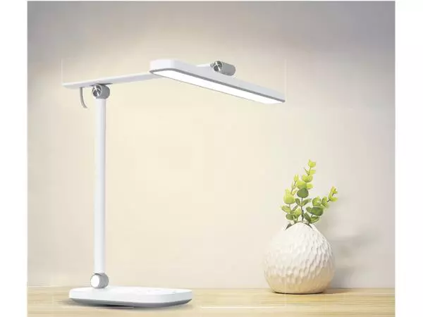 Een Bureaulamp Unilux Pureline led wit koop je bij NiceSupplies.nl