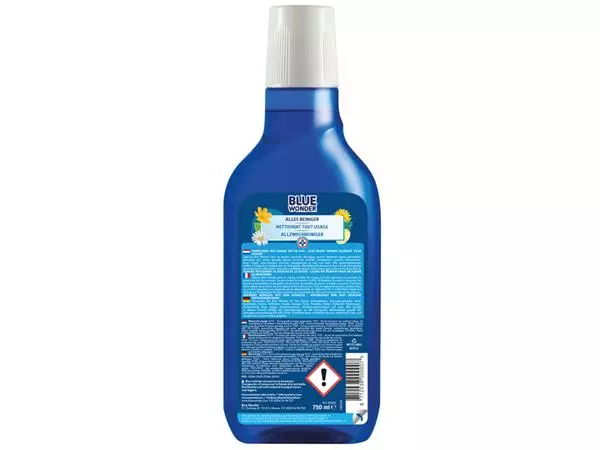 Een Allesreiniger Blue Wonder met dop dosering 750ml koop je bij L&N Partners voor Partners B.V.