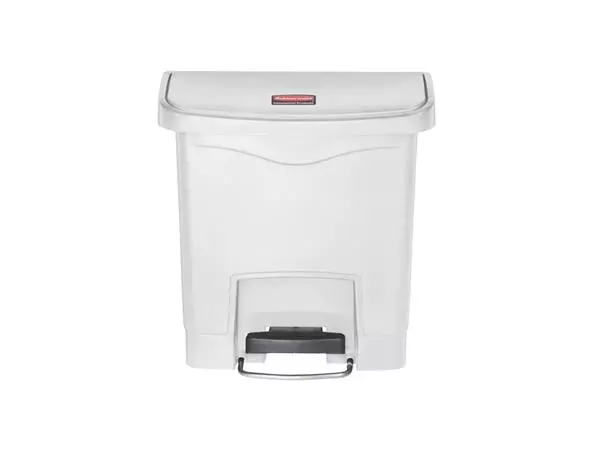 Een Pedaalemmer Rubbermaid Slim Jim Step-On 15liter wit koop je bij NiceSupplies.nl