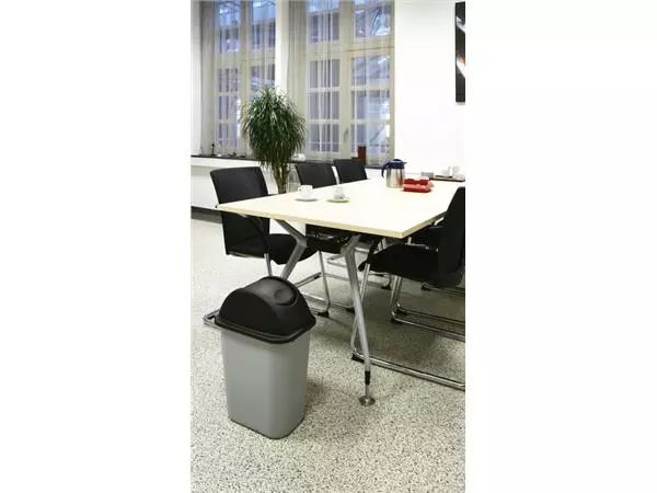 Een Deksel Rubbermaid medium 26liter zwart koop je bij EconOffice