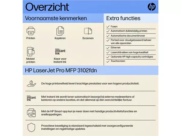 Een Multifunctional Laser printer HP laserjet 3102fdn koop je bij L&N Partners voor Partners B.V.