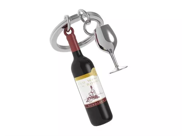 Een Porte-clés Metalmorphose Bouteille de vin rouge koop je bij QuickOffice BV