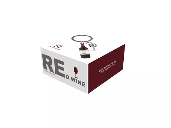 Een Sleutelhanger Metalmorphose rode wijn koop je bij Totaal Kantoor Goeree