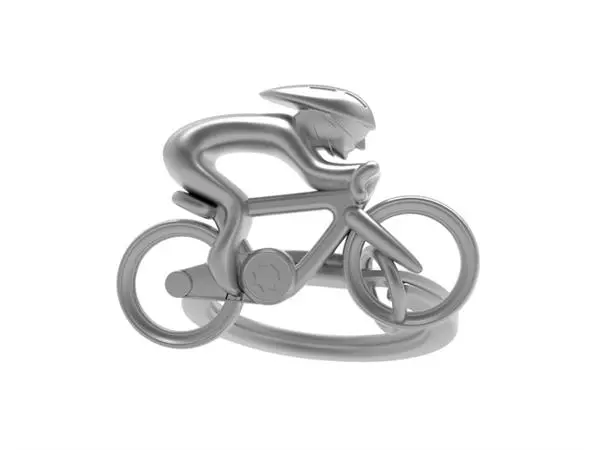 Een Sleutelhanger Metalmorphosef fiets koop je bij Van Leeuwen Boeken- en kantoorartikelen
