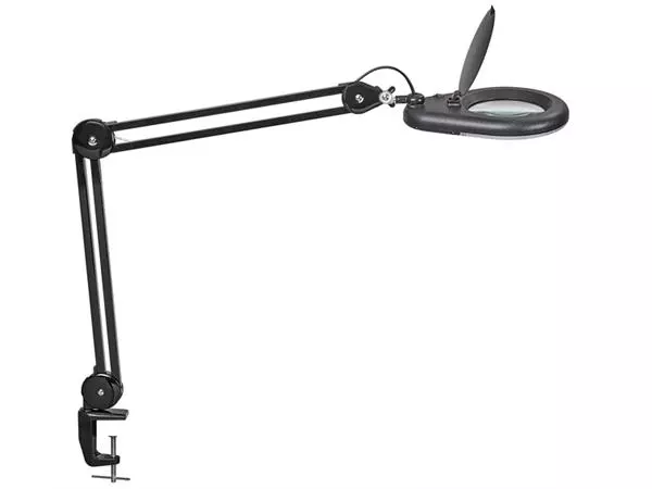 Een Loeplamp MAUL Viso LED tafelklem zwart koop je bij EconOffice