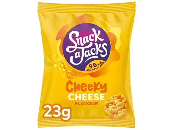 Een Mini rijstwafels Snack-a-Jacks cheese koop je bij NiceSupplies.nl