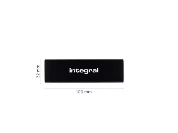 Een SSD Integral USB-C extern portable 3.2 500GB koop je bij Unimark Office B.V.