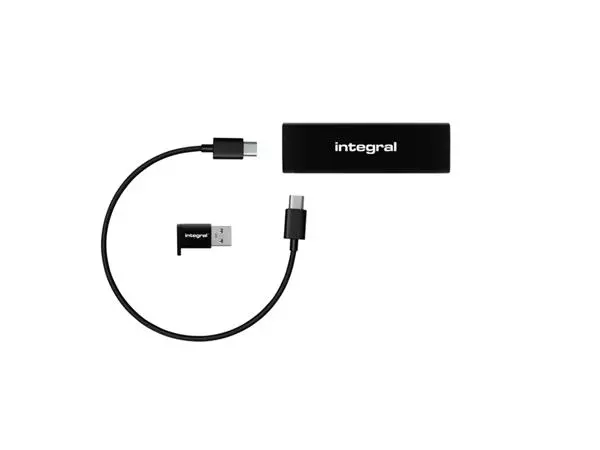 Een SSD Integral USB-C extern portable 3.2 500GB koop je bij NiceSupplies.nl