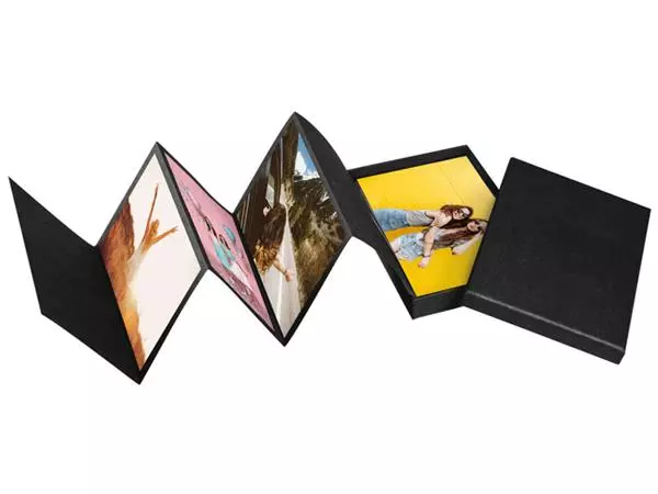 Een Leporello box walther design 11 foto's formaat 10x15cm zwart koop je bij L&N Partners voor Partners B.V.
