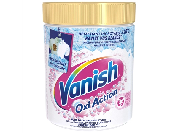 Een Wasbooster Vanish Oxi Action Whitening poeder 940g koop je bij EconOffice