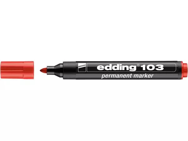 Een Viltstift edding 103 rond medium rood koop je bij Tonerinktshop