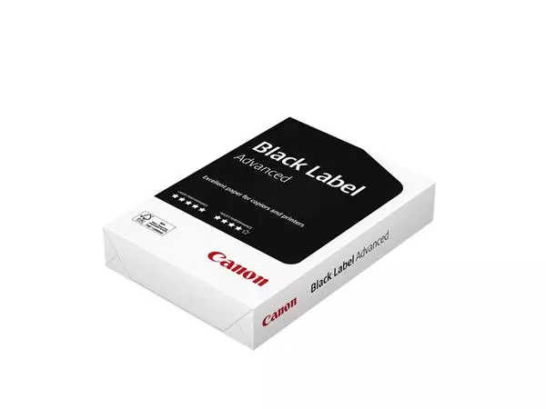 Een Kopieerpapier Canon Black Label Advanced A4 80gr wit 500vel koop je bij Goedkope Kantoorbenodigdheden