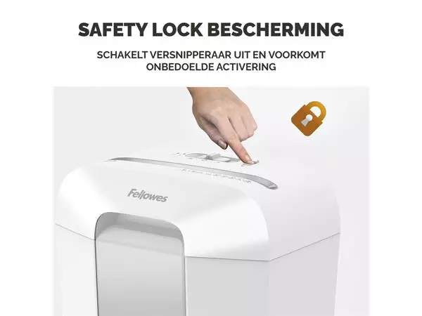 Een Papiervernietiger Fellowes Powershred LX70 snippers 4x40mm wit koop je bij Goedkope Kantoorbenodigdheden