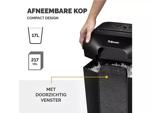 Een Papiervernietiger Fellowes Powershred LX50 snippers 4x37mm zwart koop je bij EconOffice