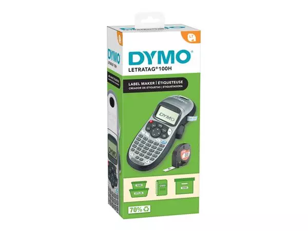 Een Labelprinter Dymo LetraTag 100H draagbaar abc 12mm zilverkleurig special edition koop je bij L&N Partners voor Partners B.V.