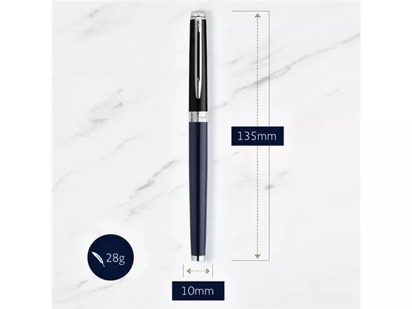 Een Rollerpen Waterman Hémisphère Colour Blocking black en blue CT fijn koop je bij Buro De Peuter