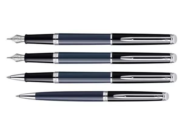 Een Vulpen Waterman Hémisphère Colour Blocking black en blue CT medium koop je bij EconOffice