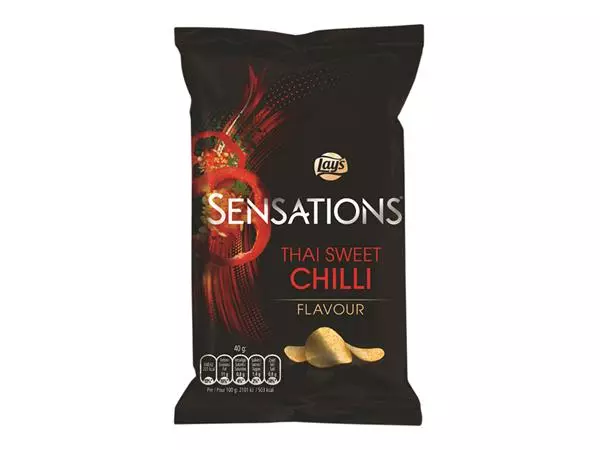 Een Chips Lay's Sensations Thai sweet chilli zak 40gr koop je bij Van Leeuwen Boeken- en kantoorartikelen