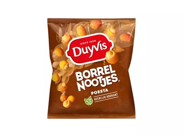 Een Borrelnootjes Duyvis poesta zak 275gr koop je bij Alles voor uw kantoor