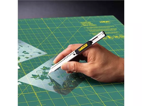 Een Snijmes Olfa SAC-1 9mm met metalen houder blister à 1 stuk koop je bij EconOffice