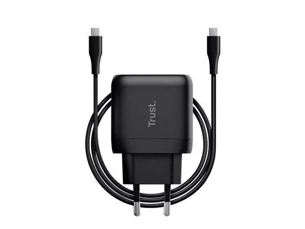 Een Oplader Trust Maxo 45W USB-C zwart koop je bij Tonerinktshop