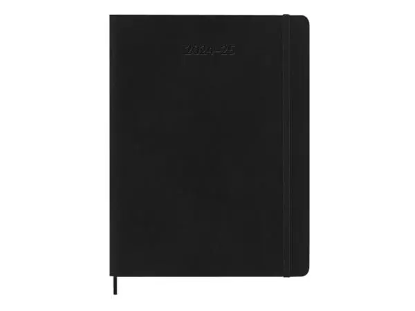 Een Agenda 2024/2025 Moleskine 18M Planner Weekly 7dagen/1pagina extra large sc black koop je bij De Angelot