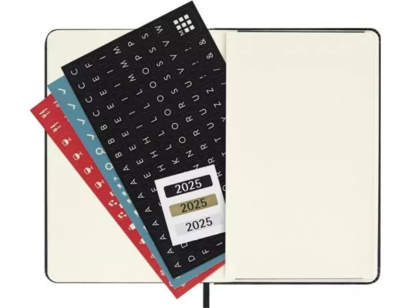 Agenda 2025 Moleskine 12M Planner Weekly 7dagen/2pagina's pocket hc black