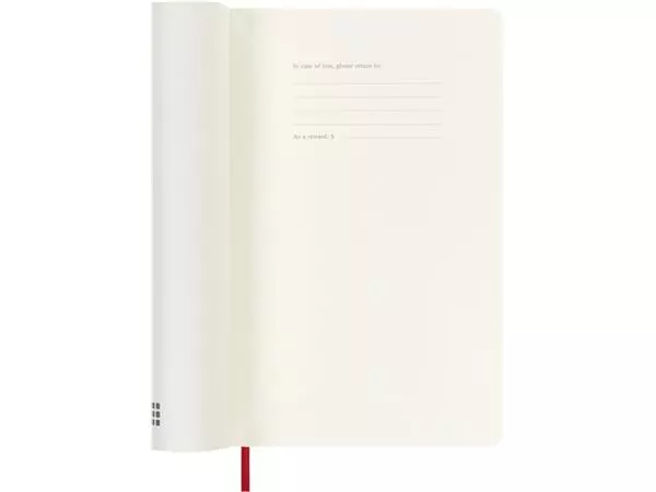 Agenda 2025 Moleskine 12M Planner Weekly 7dagen/1pagina large sc scarlet red