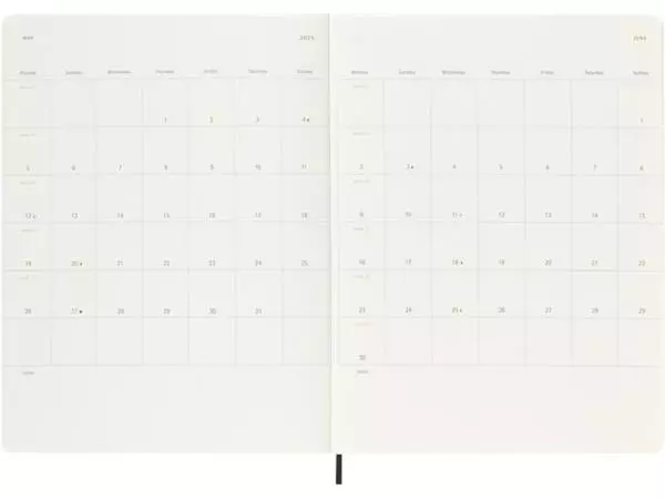 Een Agenda 2025 Moleskine 12M Planner Weekly 7dagen/1pagina extra large sc black koop je bij NiceSupplies.nl