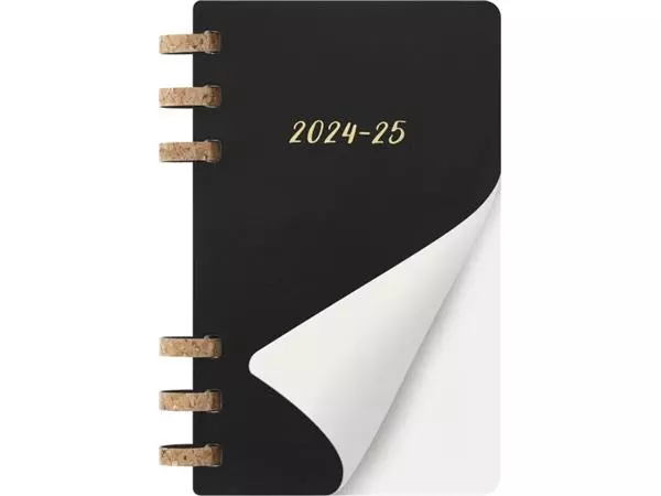 Een Agenda 2024/2025 Moleskine 12M Academic planner 7dagen/2pagina's large sc black koop je bij Unimark Office B.V.