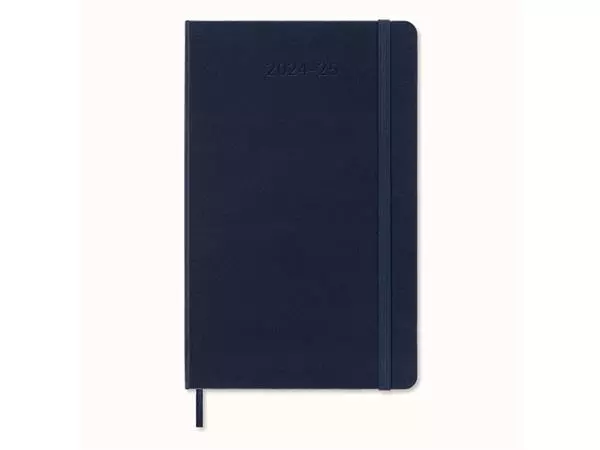 Een Agenda 2024/2025 Moleskine 18M Planner Weekly 7dagen/1pagina large hc sapphire blue koop je bij Omnia 4 Office