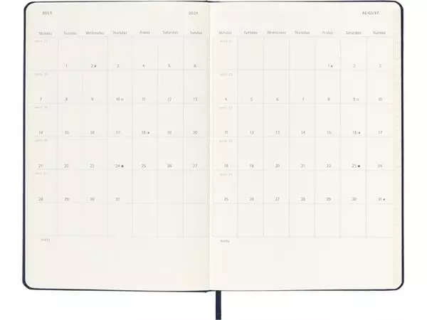 Een Agenda 2024/2025 Moleskine 18M Planner Weekly 7dagen/1pagina large hc sapphire blue koop je bij Kantoorvakhandel van der Heijde