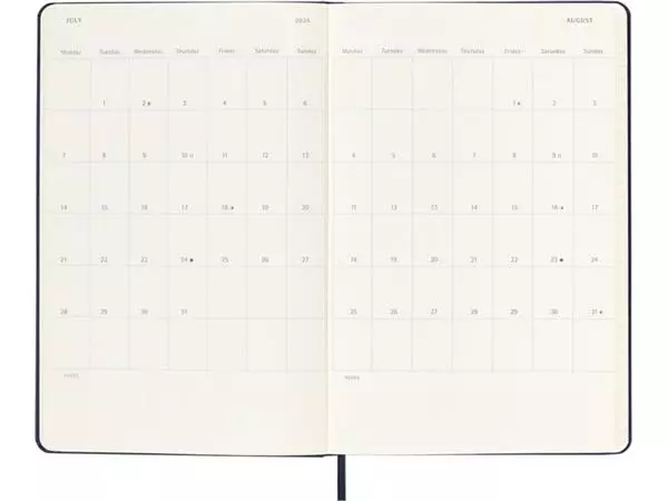 Een Agenda 2025 Moleskine 12M Planner Weekly 7dagen/2pagina's large hc black koop je bij EconOffice