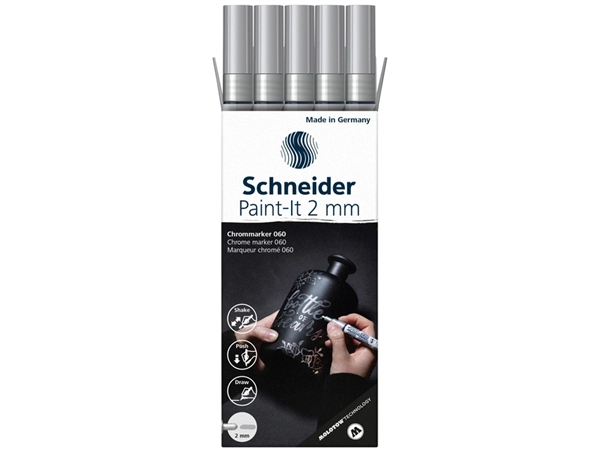 Een Viltstift Schneider Paint-it 061 2.0mm metallic chrome koop je bij NiceSupplies.nl