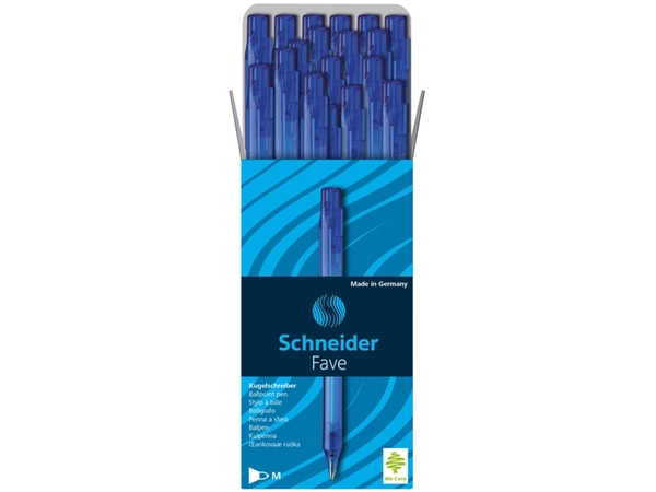 Een Balpen Schneider Fave medium blauw koop je bij EconOffice