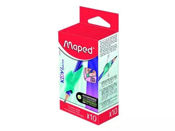 Een Potloodgrip Maped Kidy Learn set à 10 stuks koop je bij KantoorProfi België BV