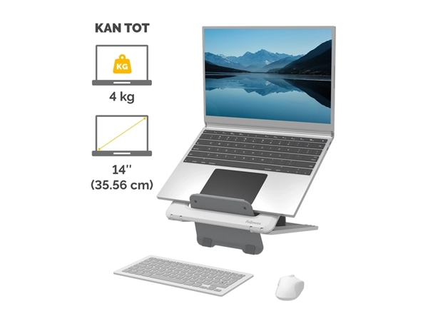 Een Laptopstandaard Fellowes Breyta wit koop je bij Goedkope Kantoorbenodigdheden