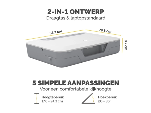 Een Laptopstandaard Draagtas Fellowes Breyta wit koop je bij Goedkope Kantoorbenodigdheden