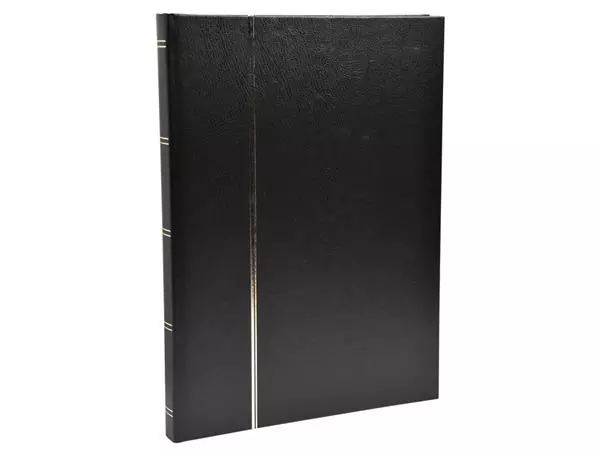 Een Postzegelalbum Exacompta 22.5x30.5cm 48 zwarte pagina's zwart koop je bij Goedkope Kantoorbenodigdheden