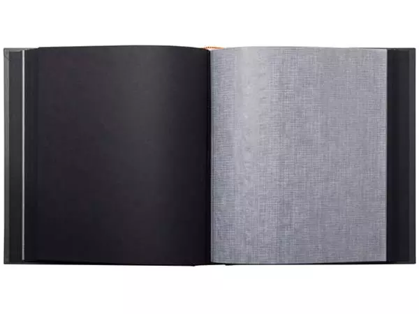 Een Fotoalbum Exacompta 29x32cm 60 zwarte pagina's Néo Déco zwart koop je bij Van Leeuwen Boeken- en kantoorartikelen